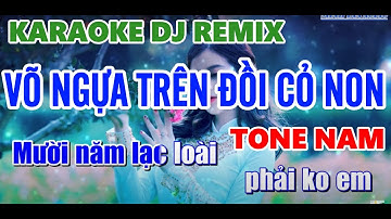 Karaoke Võ Ngựa Trên Đồi Cỏ Non | Tone Nam | Nhạc Sống 2024 Minh Tan Beat