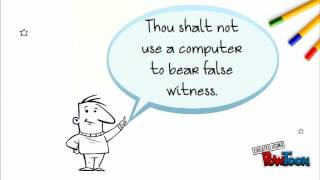 the issues related to computer ethics commandments
