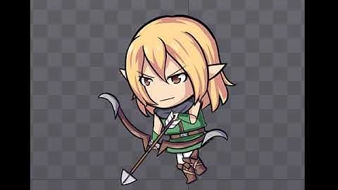 Spine 2D Animation Work ： Archer Running 🏹