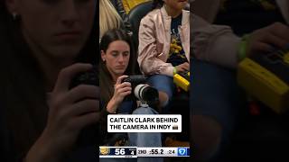 Caitlin Clark Being Photographer At Lakers Vs Pacers Nba Game Indiana Fever Wnba Basketball