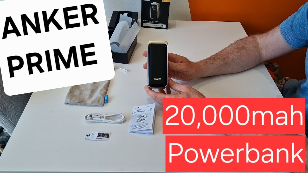 Anker Prime 20,000mah Powerbank unboxing - YouTube