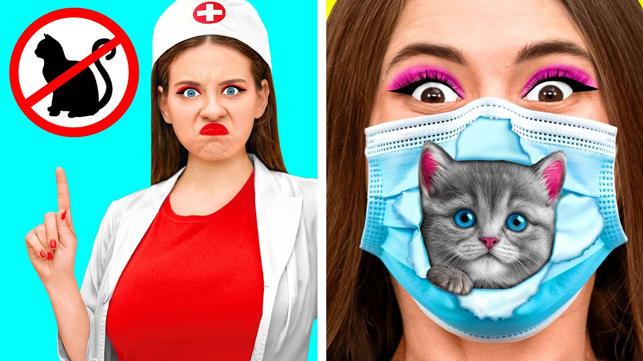 병원에몰래동물데려가기 | 스마트 가제트vs생명 해킹 Happy Funny