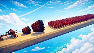 165 SHIELD BEARERS vs EVERY GOD ARCHER (Sky Bridge Map) - Totally Accurate Battle Simulator TABS
