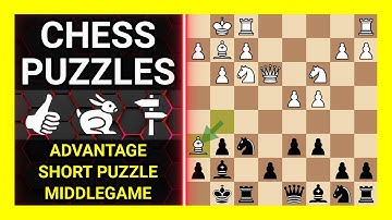 Chess Puzzles to Practice. Themes: Advantage, Short puzzle, Middlegame. Learn Chess