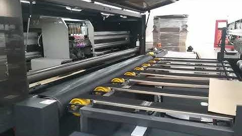 Flora corrugated board printer C25H, single-line, dual-line feeding, high-resolution printing..