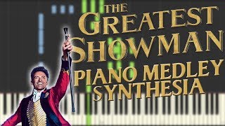 (Synthesia) The Greatest Showman Piano Medley - Tutorial