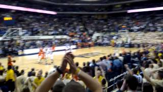 Tyler Ennis buzzer beater to beat Pitt, Pitt Syracuse 2 12 2014 in the Oakland Zoo