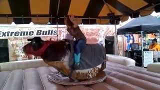 ride in the bull at cleveland  county fair