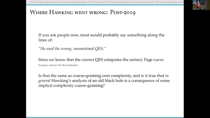Complexity Coarse - Graining in the Black Hole Inf...