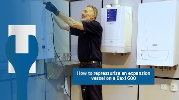 How to repressurise the expansion vessel on the Baxi 600 or 800 Combi boiler