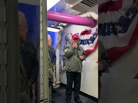 NAVY 1! President Trump makes an announcement on USSS George H.W. Bush 🇺🇸