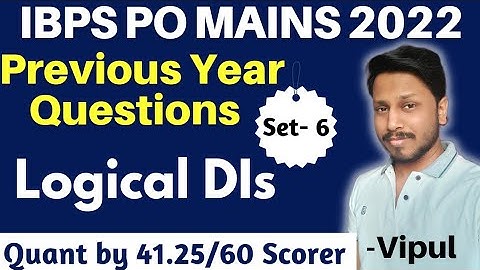 IBPS PO Mains 2022- Previous Year Questions | Set-6 Logical DI | IBPS PO Mains Memory Based Paper