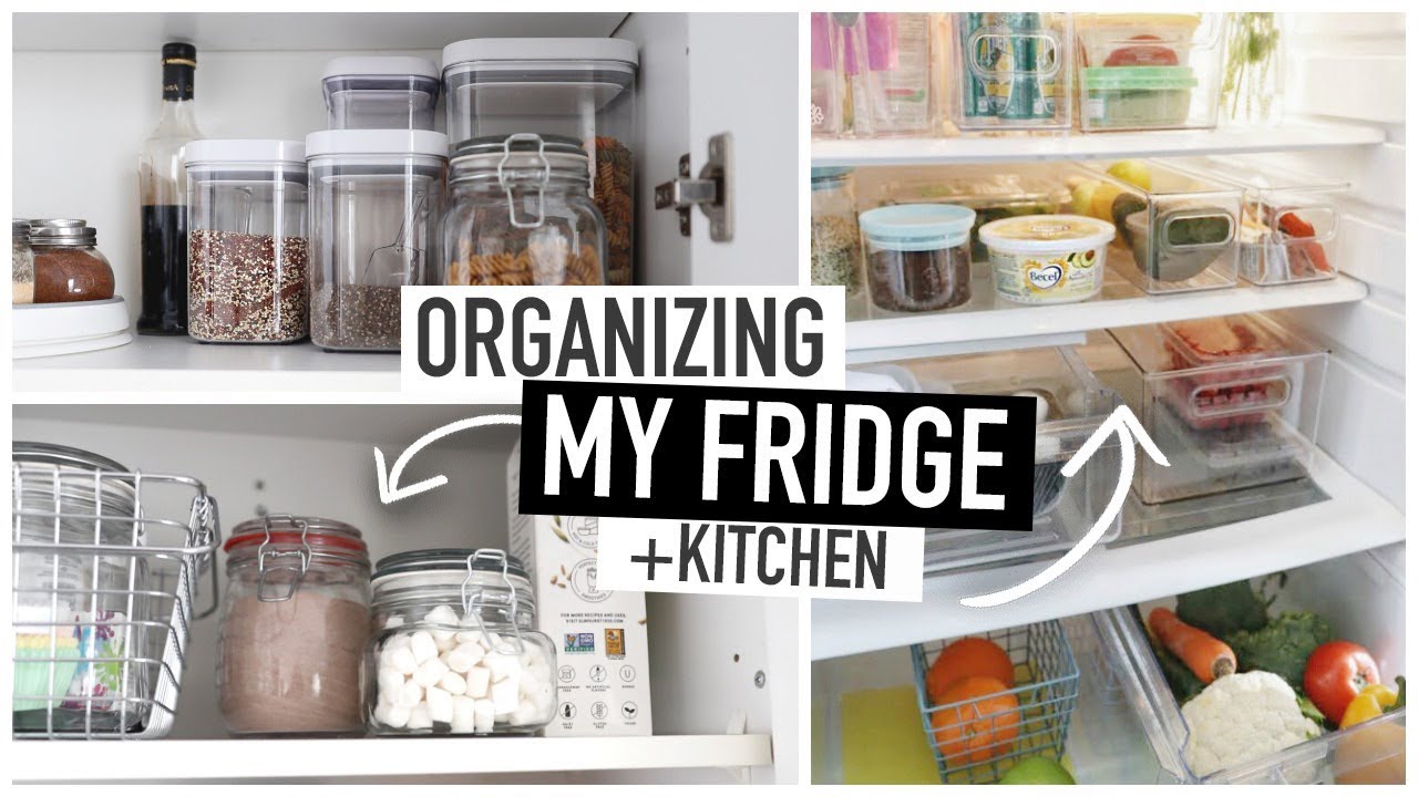 ORGANIZING MY FRIDGE  + Kitchen & Pantry 