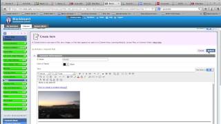 Blackboard - Adding Course Content to Course Menu
