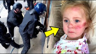 Cops Arrive on Call and See Little Girl Who Lives Alone in Old House