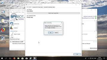 Spybot : Installing New License Key