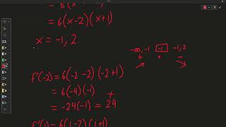 AOU MT129 Applications of the Derivative 4 First Derivative Test Example