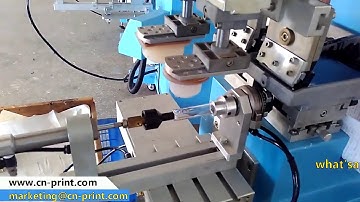 two colors open ink well pad printing machine with rotary system for tube print two sides