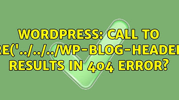 Wordpress: Call to require(