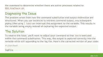 Capturing Command Output in Shell Script Variables: A Guide to Fixing Common Issues