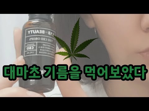 대마초 기름 (CBD 오일) 을 먹어보았다