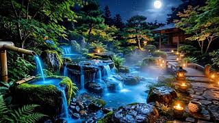 Bamboo Forest at Night 🎋 Soft Piano &amp; Peaceful Crickets for Deep Sleep and Relaxation