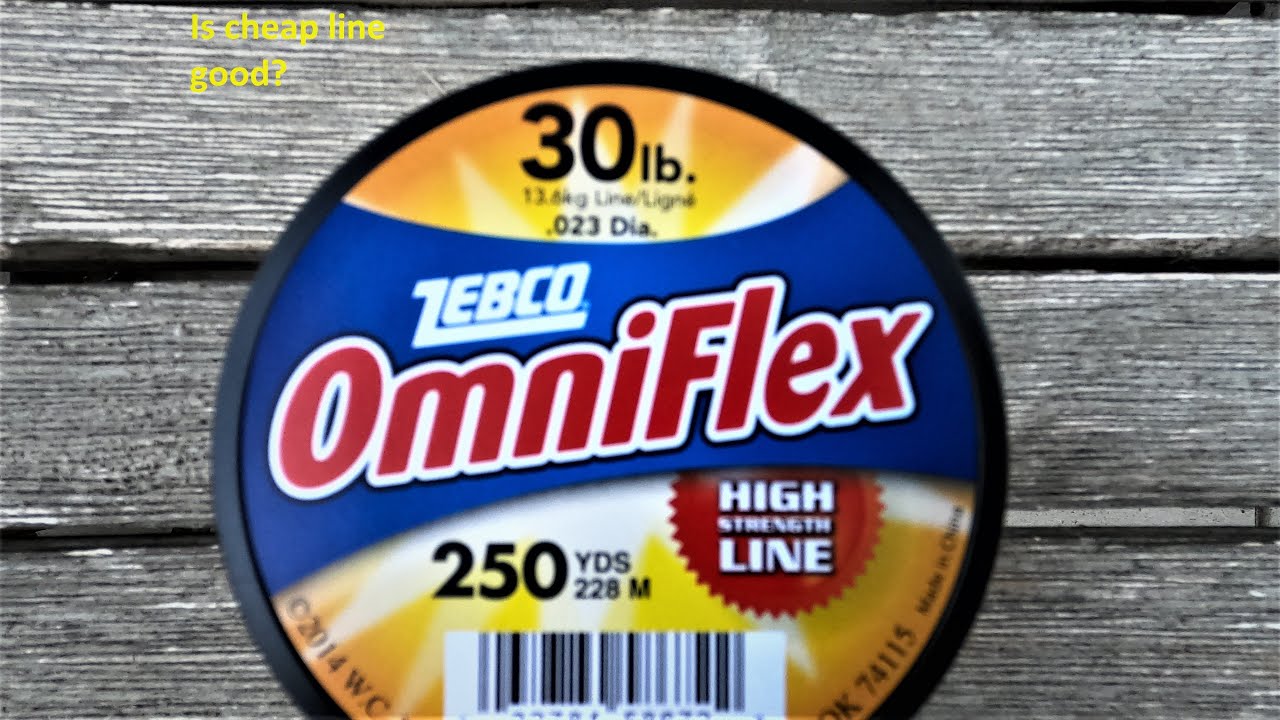 Zebco Omniflex fishing line test. YouTube
