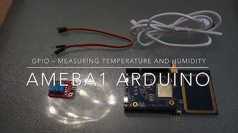 AMB01/02 Ameba RTL8195AM RTL8710AF GPIO Measuring The Temperature And Humidity