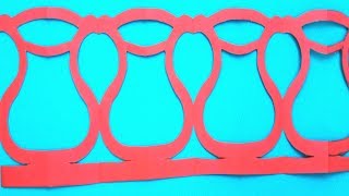 Paper Cutting Tricks Make Pitcher With Paper Easily, The Best Tutorial