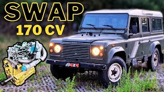 LAND ROVER 110 19J ENGINE SWAP with 200 TDI DISCOVERY!