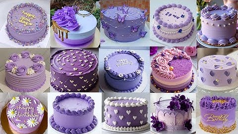💜Simple Purple Cake Decorating Ideas/Birthday Cake Design/Chocolate Cake/Anniversary Cake/Cake Ideas