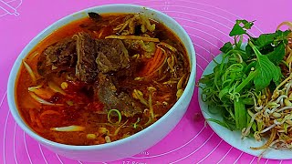 Cách nấu BÚN BÒ HUẾ ngon tuyệt đỉnh chuẩn vị Huế nhìn thôi đã thèm | Perfect VN Spicy Beef Noodle