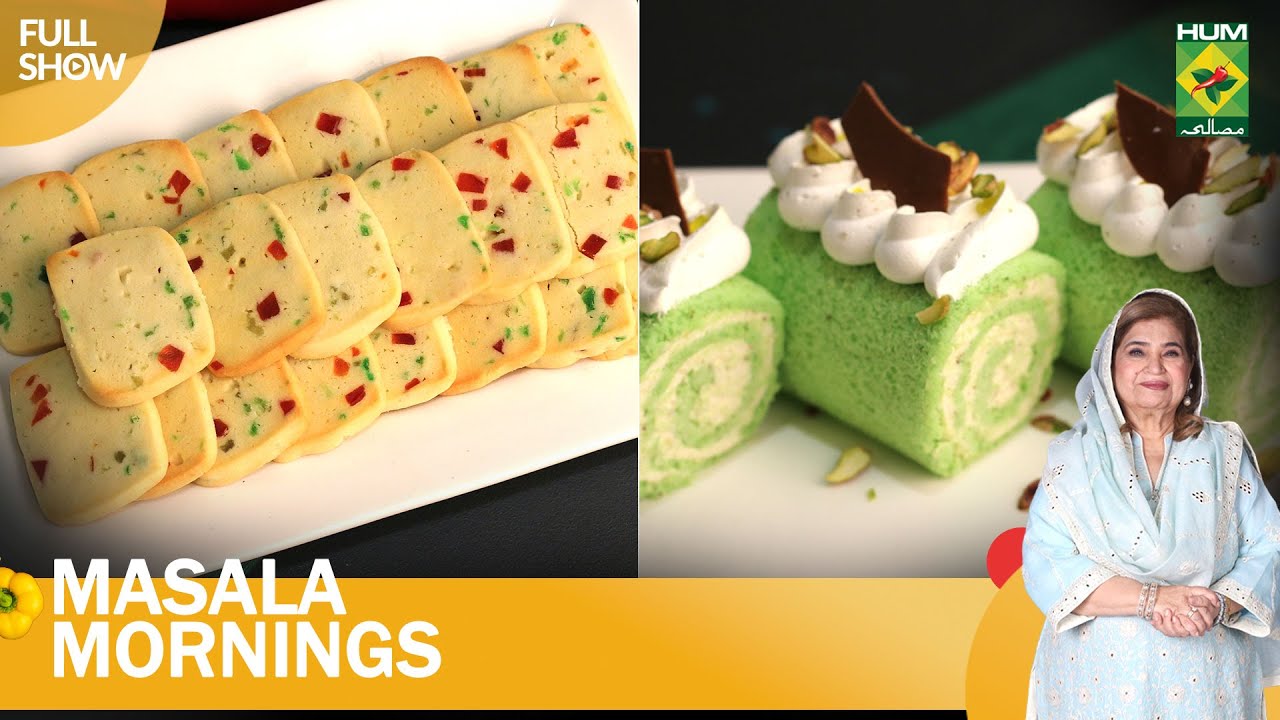 Karachi Fruit Biscuits & Pistachio Swiss Roll | Masala Morning | Shireen Anwar | MasalaTv