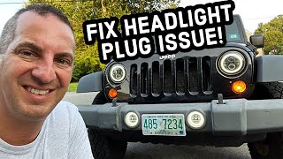 How To Fix Jeep Wrangler JK LED Headlight Fitment Issues - YouTube