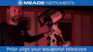 How to polar align your equatorial telescope