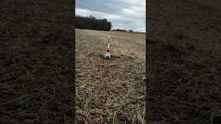 Launching the Estes kit Patriot Missile