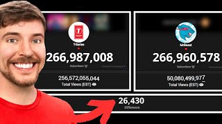 📊 MrBeast vs T-Series - SUSCRIPTORES en VIVO