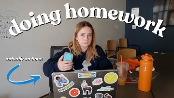 do homework on time with me