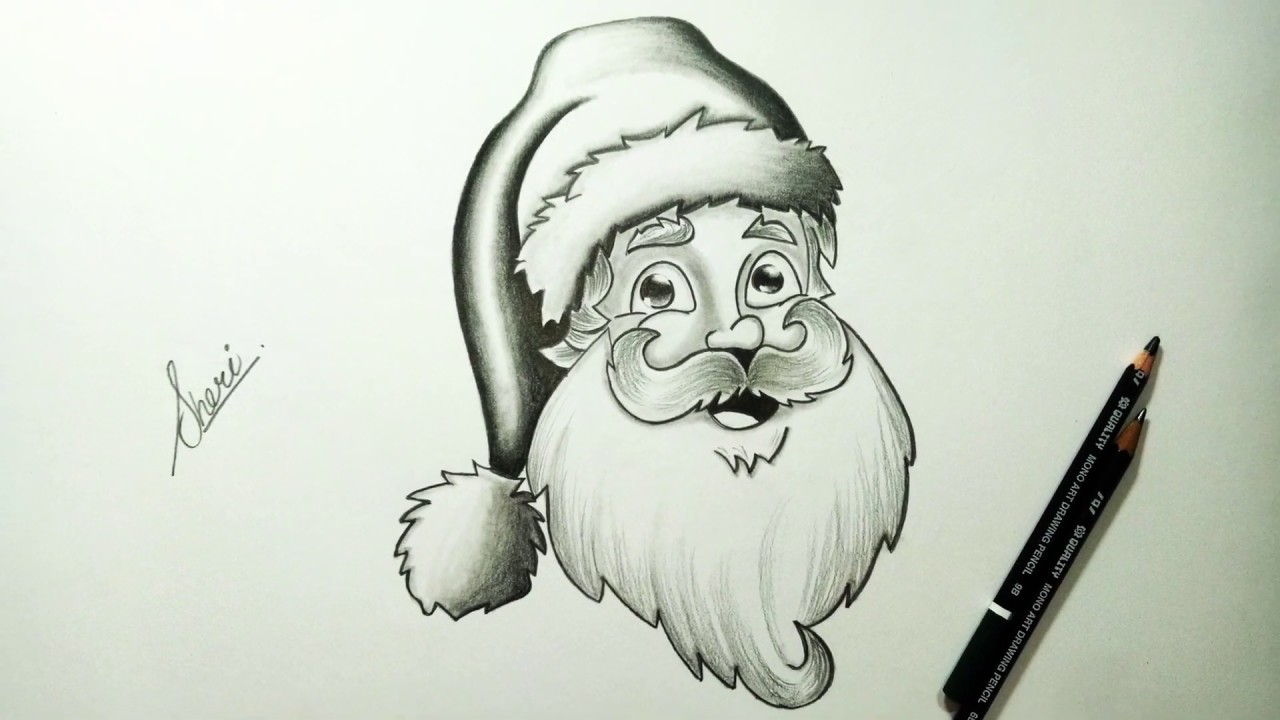 Pencil Sketch Of Christmas Wishes  DesiPainterscom