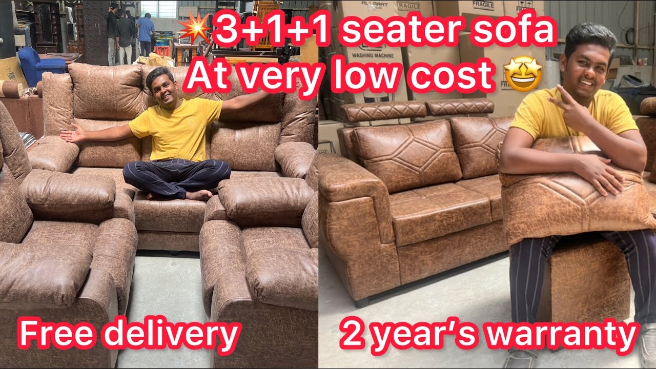 💥Luxurious 3+1+1 seater sofa in affordable price range🤩தமிழ்