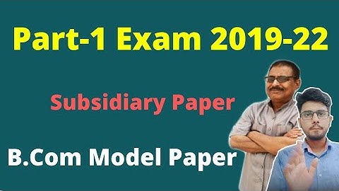 Brabu Part-1 exam model paper solution principles of economics b.com,brabu model paper solution 2021
