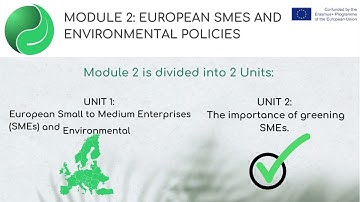 Module 2: European SMEs and Environmental policies