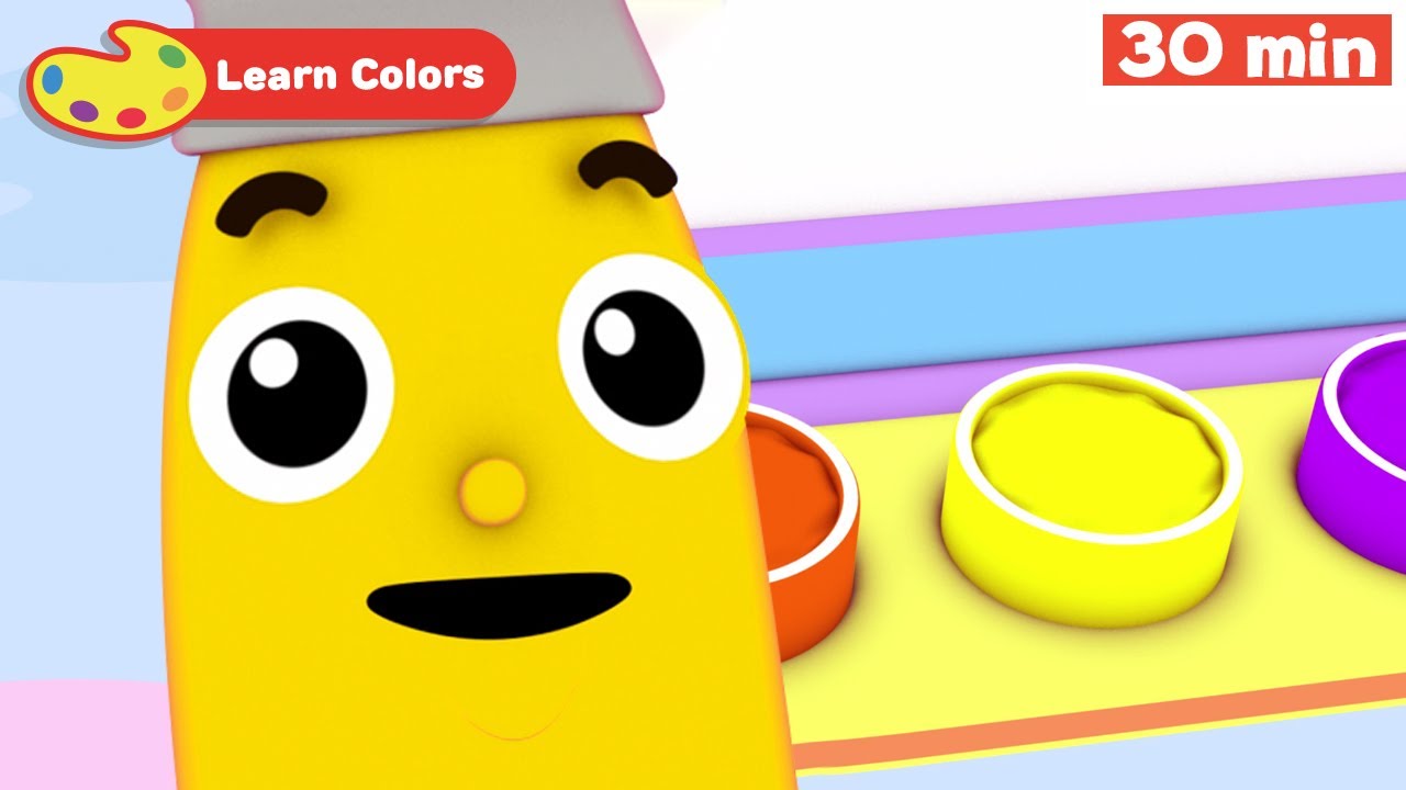 Learn Colors For Babies W Petey The Paintbrush First Words Yellow Maxresdefault