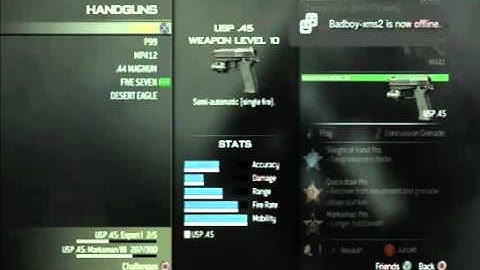 MW3: Secondary weapon attachment glitch (Silencer on Deagle and multiple attachments ) 2012