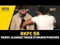 Mike Perry, Eddie Alvarez Trade Stomach Punches After Presser | BFKC56 | MMA Fighting