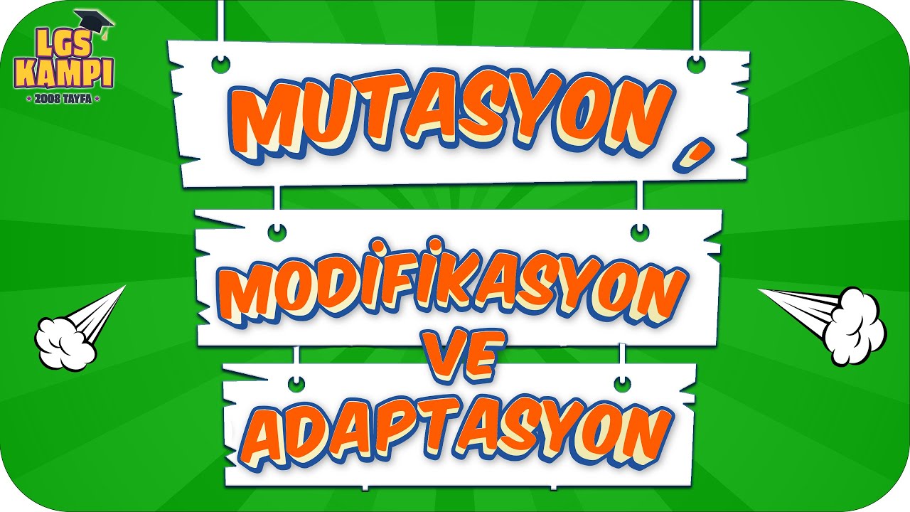 Mutasyon, Modifikasyon, Adaptasyon | LGS Fen #2022