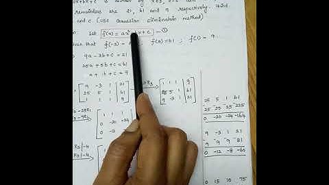 Gaussian elimination  method to find solution of system of linear equation