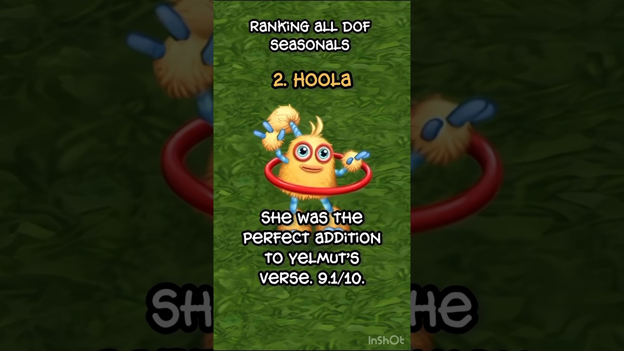 Ranking all DoF Seasonals! #dof #babyhoola #hoola #msm #mysingingmonstersdawnoffire