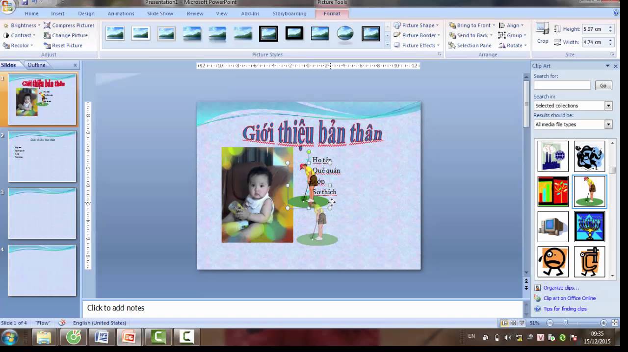 Cách chèn chữ vào hình ảnh trong PowerPoint  QuanTriMangcom