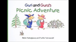 Guri and Gura's Picnic Adventure ぐりとぐらの遠足（英語読み聞かせ）英語字幕使用推奨 subtitles available Japanese Picturebook